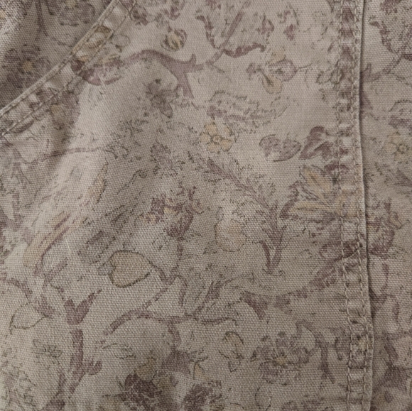 Knox Rose Purple Floral High Rose, Straight Leg Pant, Medium - Picture 3 of 5